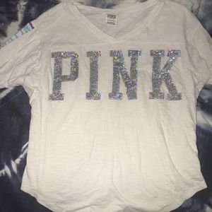 PINK Bling 3/4 shirt size XS